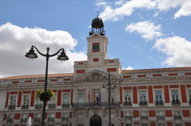 Building in Puerta del Sol square
