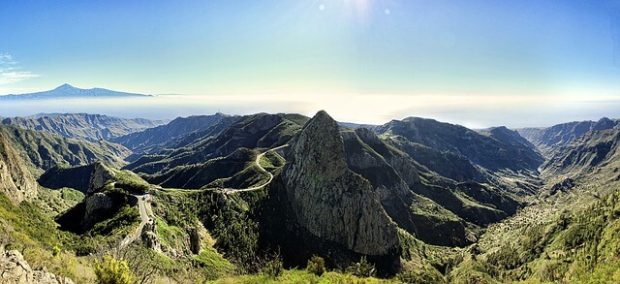 Gomera Island panoramic view