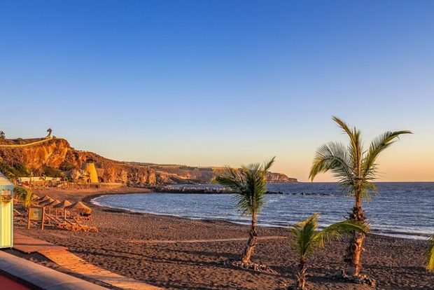 A beautiful beach in Tenerife