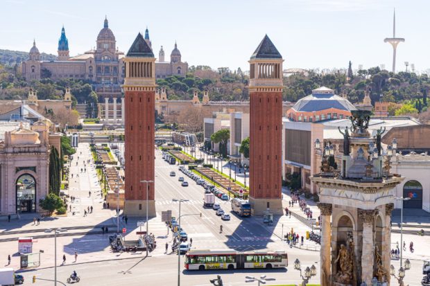 Barcelona city landscape