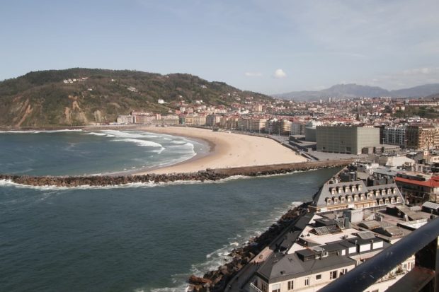 Zurriola beach of San Sebastian