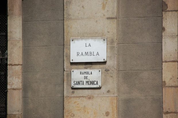 Las Ramblas, the most popular street in Barcelona