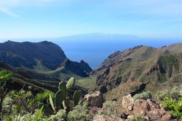 A mountain in La Gomera