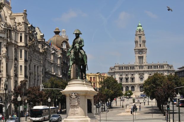 Freedom Square in Porto