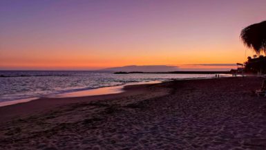 Tenerife beach sunset