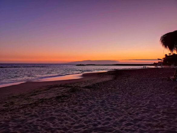 Tenerife beach sunset