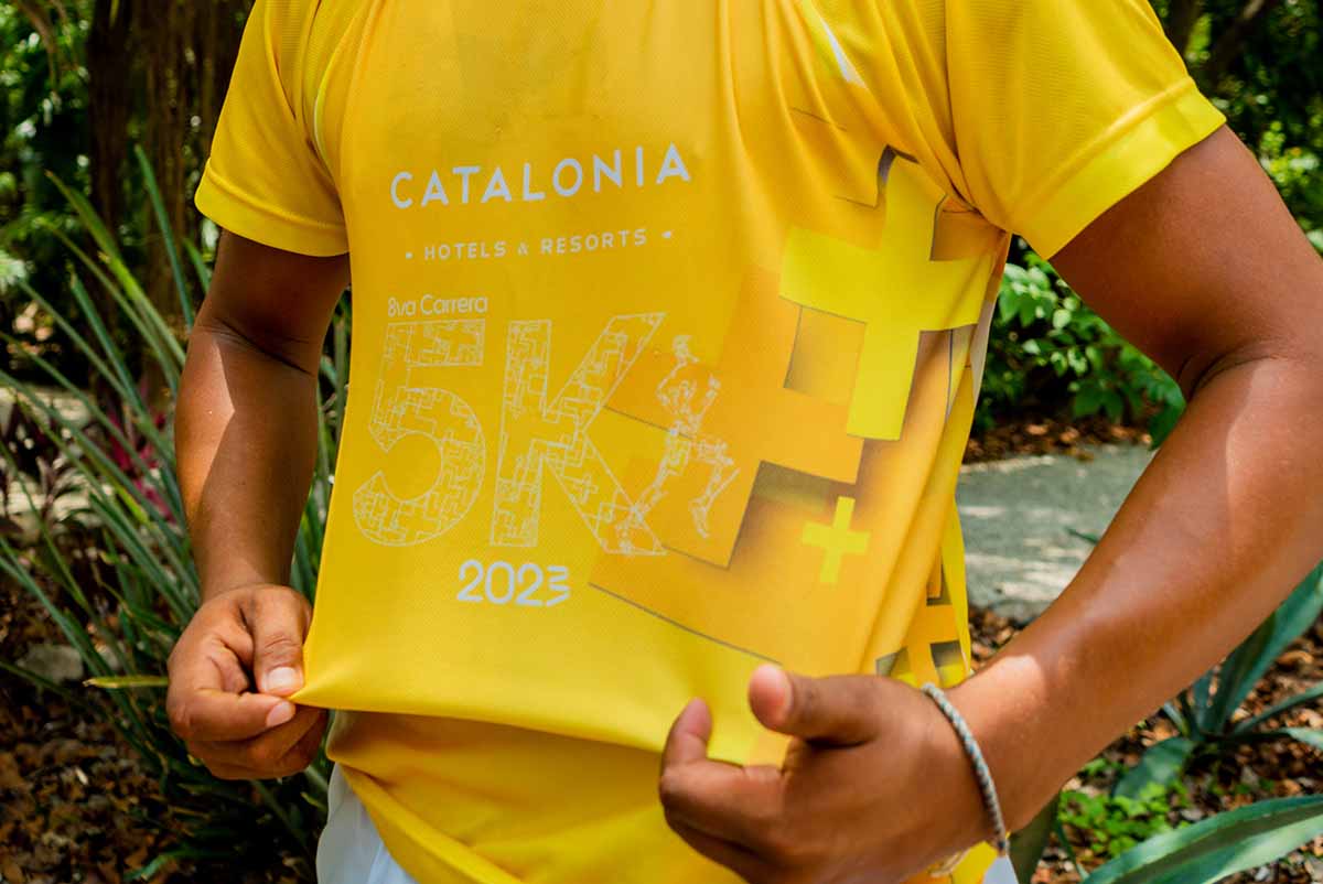 The official Catalonia 5K 2023 race shirt