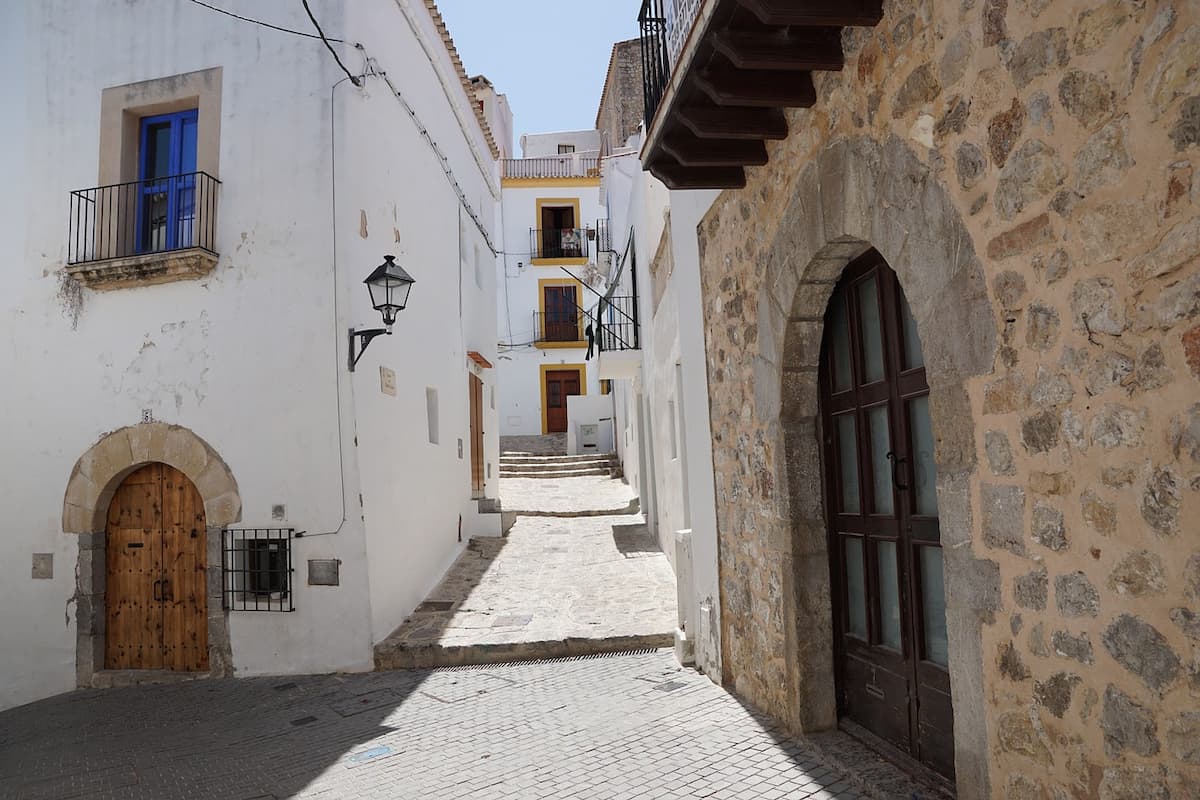 Ibiza white street