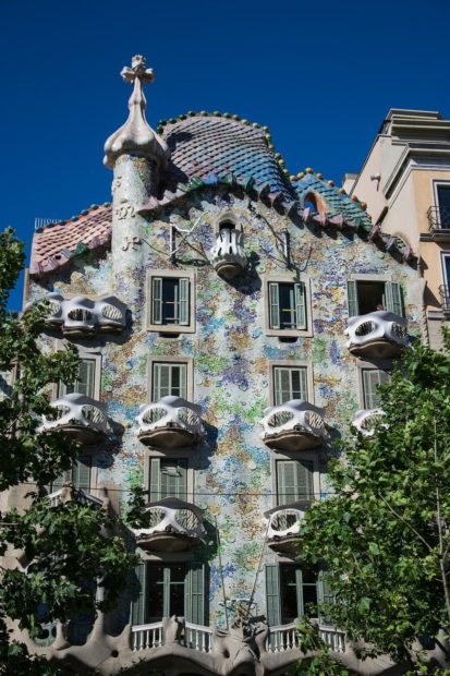 Batlló House by Gaudí in Barcelona