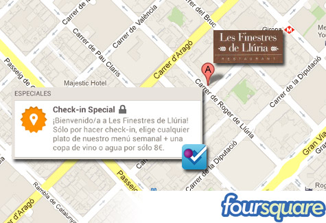 Les Finestres de Llúria en Foursquare