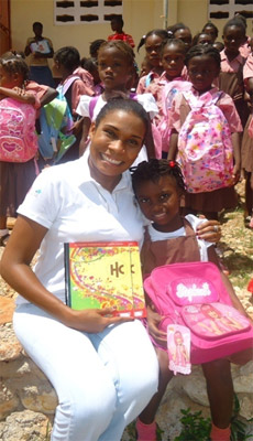 justina_haiti Delivery of school material