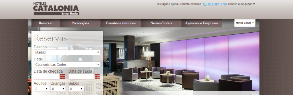 web-hoteles-catalonia-en-portugues