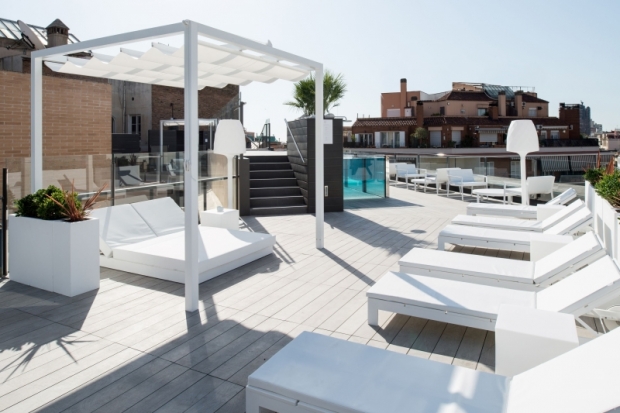 Terraza del hotel Catalonia Eixample 1864