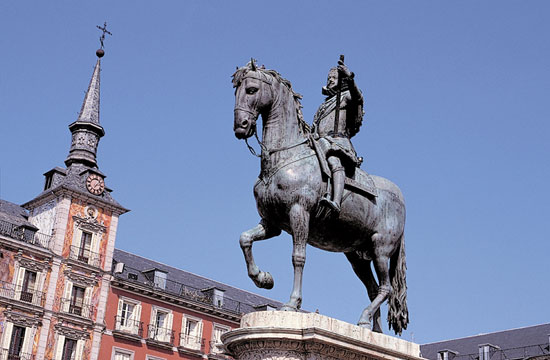 Plaza Mayor de Madrid - Estatua de Felipe III