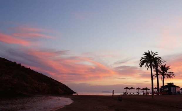 playa mazarron en la costa de murcia