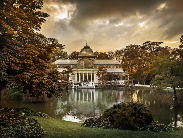 Palacio de Cristal ubicado en el parque de El Retiro