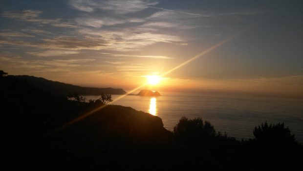 Atardecer en Getaria, pueblo pesquero del País Vasco