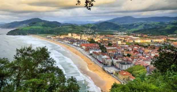 Atardecer en Zarauz, País Vasco