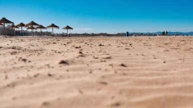 Playa de las arenas en Valencia