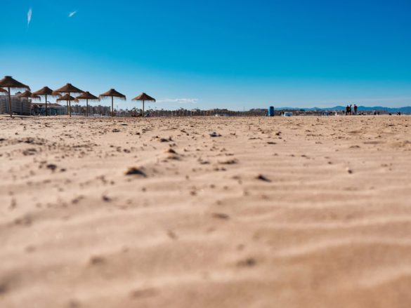 Playa de las arenas en Valencia