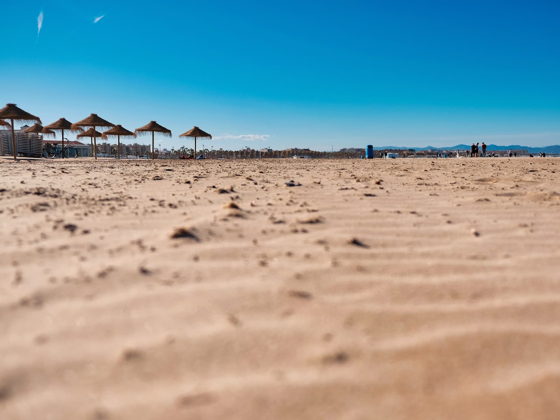 Playa de las arenas en Valencia