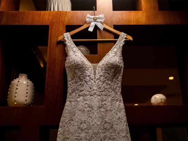 Vestido de novia para boda en Hotel Catalonia Santo Domingo