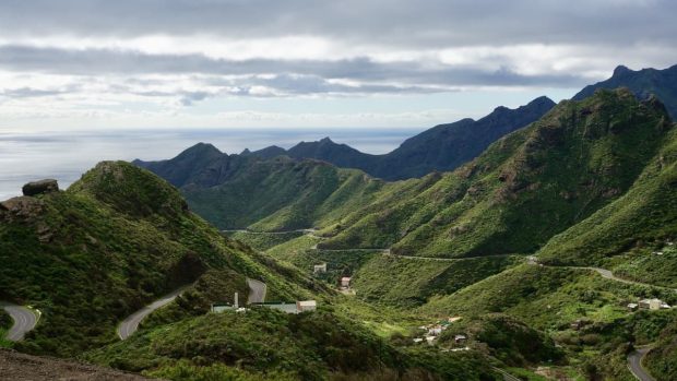 Panorámica de Tenerife en las Islas Canarias