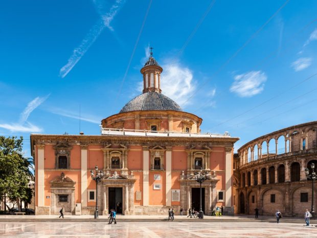 Plaza de la Virgen, en Valencia