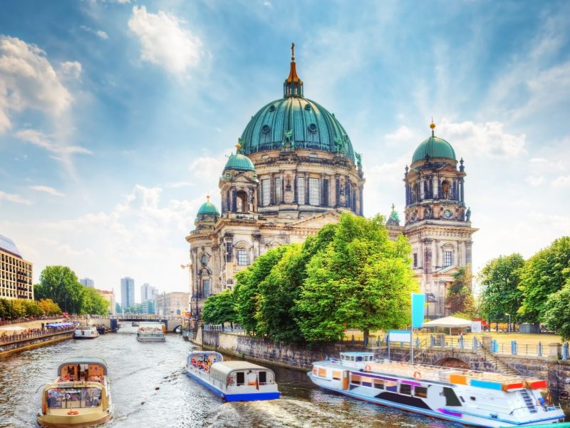 Berlin Cathedral. German Berliner Dom. A famous landmark on the Museum Island in Mitte, Berlin, Germany.