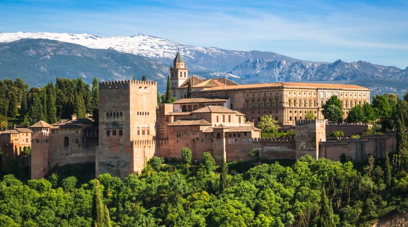 View of the famous Alhambra, Granada, Spain.