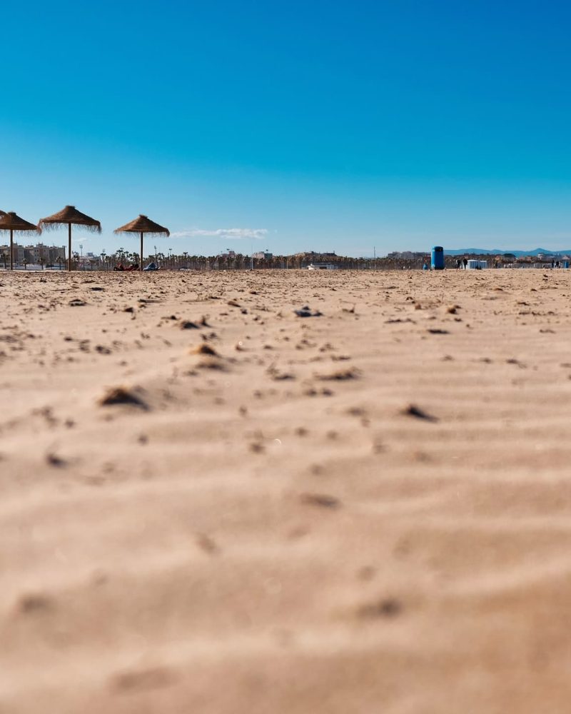Playa de las arenas en Valencia